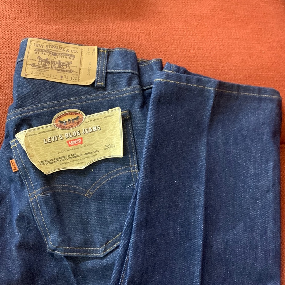 Dead stock 1981 Levi’s 505, 31/32 Deadatock Orange Tab